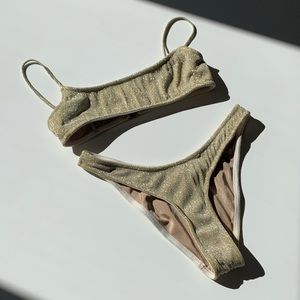Triangl Mica Gold Two Piece Bikini